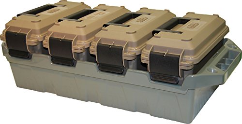 MTM AC4C 4- can Ammo Crate, Convenient size, Stackable, easy carry and transport of 30 caliber ammo, Rugged tactical carry...