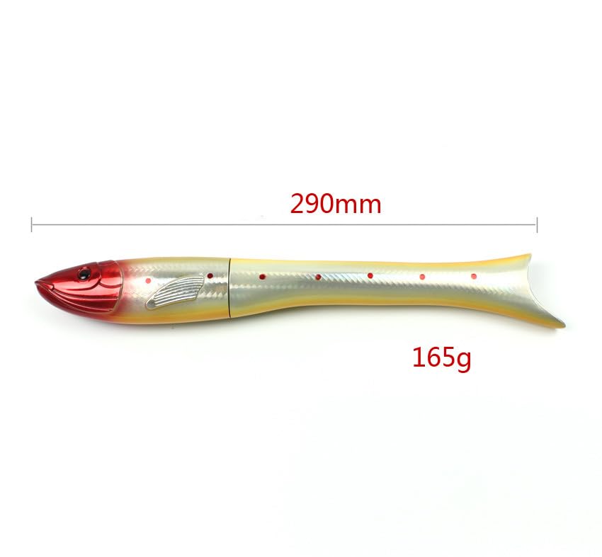 KTGCOZS 1.6m Individual Fish-Shaped Pen Rod Telescopic Carbon Fishing Rod Fish Shaped Mini Pocket Pen Sea Ice Fish