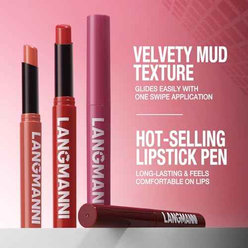 Jolilab 12Pcs Velvet Matte Lipstick Nude Matte Soft Dark Color Stick High Pigmented Long-Lasting Waterproof Lip Stick Lip Balm Beauty Cosmetics Gift for Girls and Women(01#-12#)