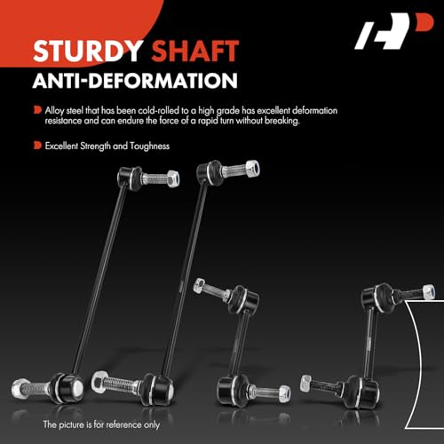 A-Premium Set of 4, Front & Rear Sway Bar Links Kit Stabilizer Bar Links, Compatible with Ford Explorer 2011-2019, Police ...