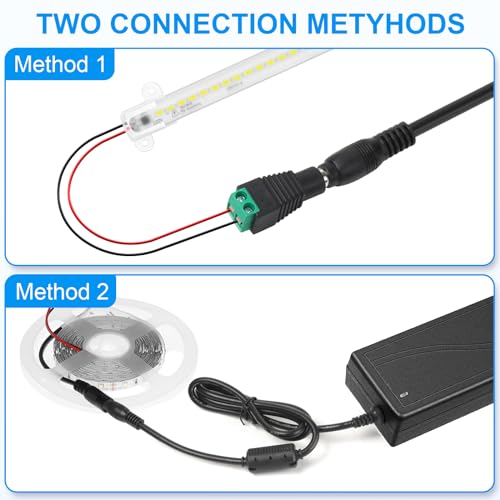 24V Power Supply, 24V 6A Power Supply 100V-240V AC to 24V DC Power Supply with LED Terminal Connector, 24 Volt 6 Amp Power...