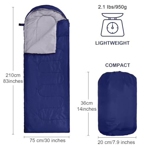 Macarrie 4 Pcs Bulk Sleeping Bags for Homeless Donation Shelter Adults 0 Degree Waterproof Backpack Bags with Compression ...