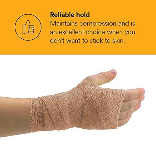 3M¢â Coban¢â NL Non-Latex Self-Adherent Wrap with Hand Tear, 2083, 3 in x 5 yd, 24 Rolls/Case