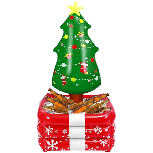 Bencailor Christmas Party Decoration Inflatable Christmas Tree Xmas Cooler Blow up Pool Birthday Party Favor Supplies Infl...