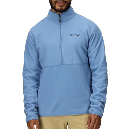 Marmot Men's Rocklin 1/2 Zip Jacket - Classic, Warm, Lightweight 100-Weight Fleece Layer