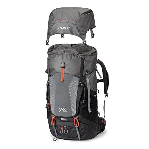 AMPEX Hiking Backpack | Camping Essentials Lightweight Backpack for Men & Women, Travel Bag for Backpacking, Camping, Hunt...
