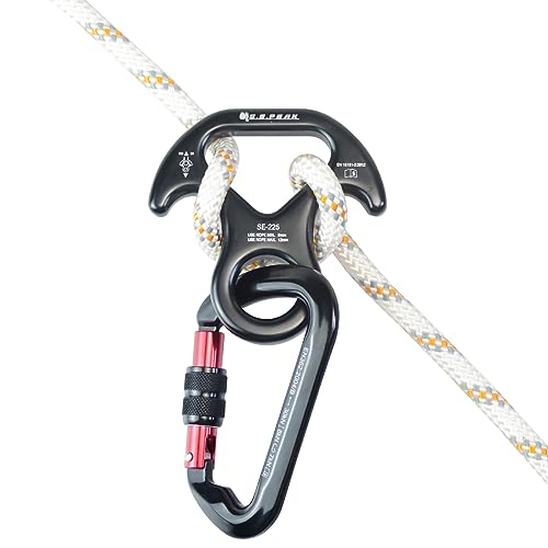 S.E.PEAK 30kN/35kN/40kN Rescue Figure 8 Descender Climbing Gear Downhill Equipment Rigging Plate Rappeling Device for Rock...