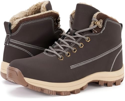WHITIN Men's Waterproof Cold-Weather Snow Boots