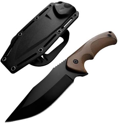 KCCEDGE BEST CUTLERY SOURCE Tactical Knife Hunting Knife Survival Knife 9" Full Tang Fixed Blade Knives Camping Accessorie...