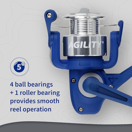 Shakespeare Agility Spincast Reel and Fishing Rod Combo