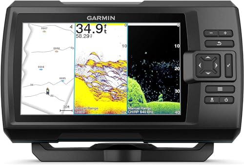 Garmin Striker Vivid 7cv, U.S. with GT20-TM Transducer - Easy-to-Use 7-inch Color Fishfinder and Sonar Transducer, Vivid S...