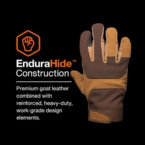 Glacier Glove Unisex El Jefe Gloves - Durable Breathable Quick-Drying Touchscreen Compatible Leather Outdoor Hunting Gloves