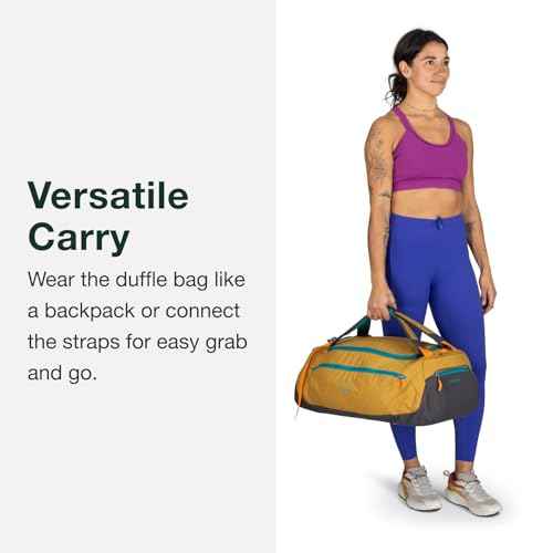 Osprey Daylite Duffel Backpack - Convertible Everyday Duffel Bag for Gym, Commute, and Travel