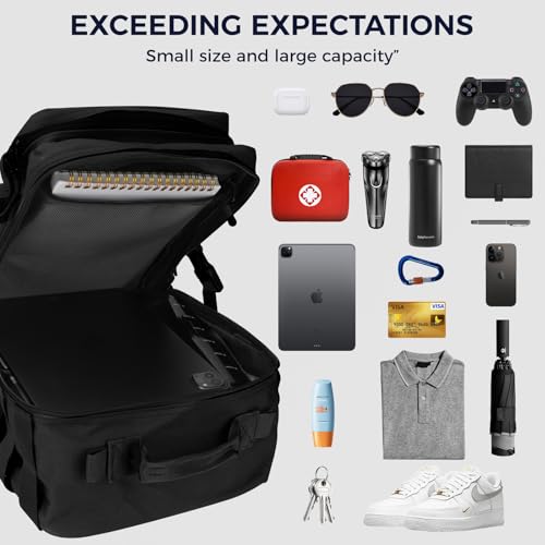 flipfit 9L Mini Tactical Backpack Small Military Gym Bag for Men Women Molle Daypack Camping Backpack with Patch(Black)