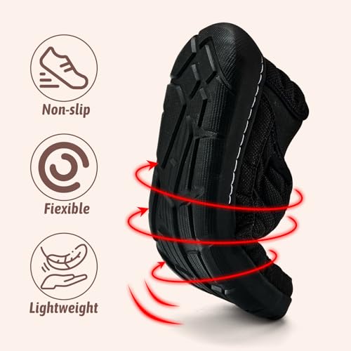 Men's Loafers Two Wear Slippers Indoor Home Lightweight Non-Slip Outdoor Garden Shoes