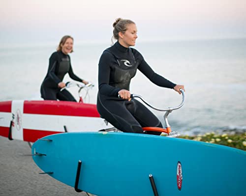 MBB Longboard Bicycle Surfboard Racks, by Moved By Bikes, Compatible with Shortboards, Longboards, and SUP Paddleboards, Q...