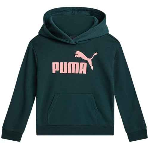 PUMA Girls Sweatshirt - Casual Athletic Performance Hooded Sweatshirt - Soft Fleece Pullover Graphic Hoodies for Girls