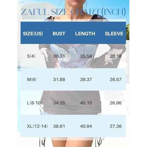 ZAFUL Womens Swimsuit Cover Up Dress Off Shoulder Hollow Coverup Bathing Suit Mesh Swim Beach Dress