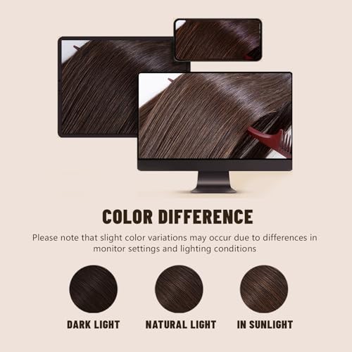 Tape in Hair Extensions Human Hair 20 Inch 50g 20Pcs Remy Human Hair Extensions Invisible Straight Seamless Tape in Extensions (20in, 50g, #16/22)