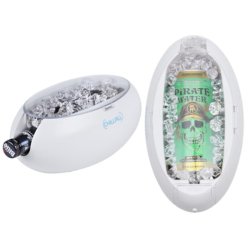 Instant Drink Chiller - Rapid Beverage Chiller for Cans 12 oz or 16 oz & Glass Bottles - Portable Instant Beverage Cooler...
