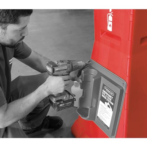 MAGNUM Firebox, Portable Fire Extinguisher Stand, OSHA Compliant, Emergency Fire Extinguisher Safety Station Stand for Construction Jobsites, Easy to Assemble and Disassemble, Holds up to 30 Lbs