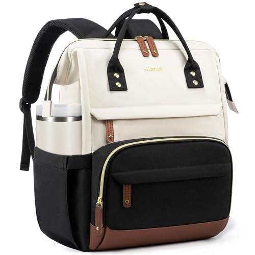 LOVEVOOK Laptop Backpack for Women, 15.6 Inch Work Business Backpacks Purse With Large Capacity, Waterproof Nurse Bag Coll...