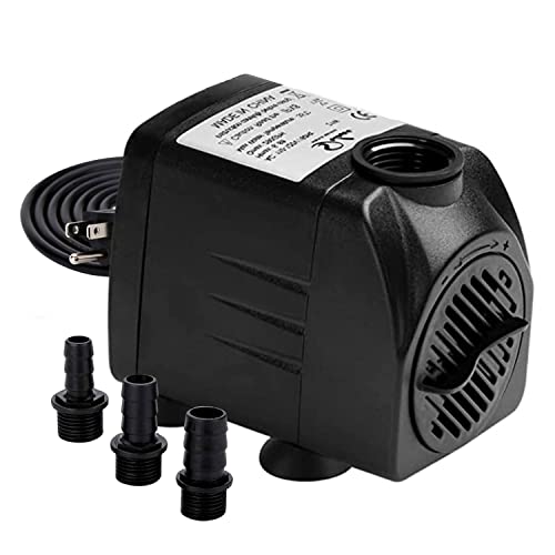 Simple Deluxe 290 GPH 21W Submersible Water Pump Power Head with Adjustable Intake for Fish Tank, Hydroponics, Fountains, ...