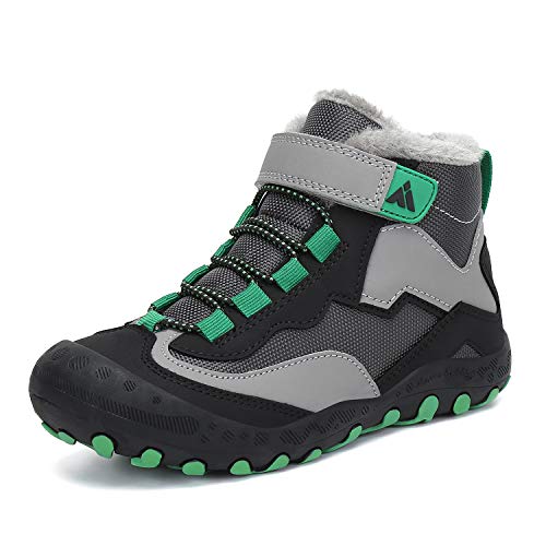Mishansha Kids Hiking Boots Toddler Girls Boys Hiking Shoes Water-Resistant Anti-Collision Non-Slip Athletic Outdoor Trekk...
