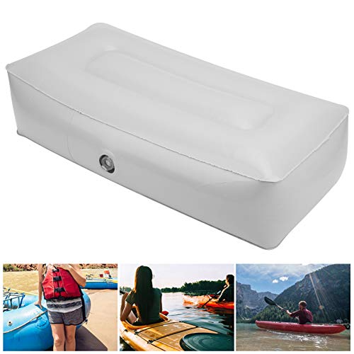 2pcs Kayak Inflatable Seat Cushion Soft PVC Boat Seat Cushion for Kayak Inflatable Boat Fishing Boat Outdoor Projects, Gray