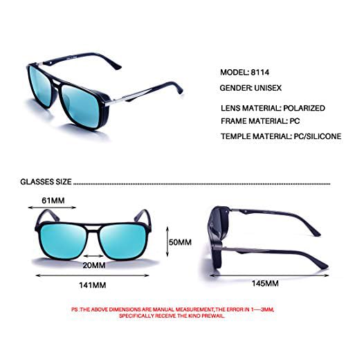 Polarized Sunglasses For Men Square Frame Unisex Outdoor Sports Goggle
