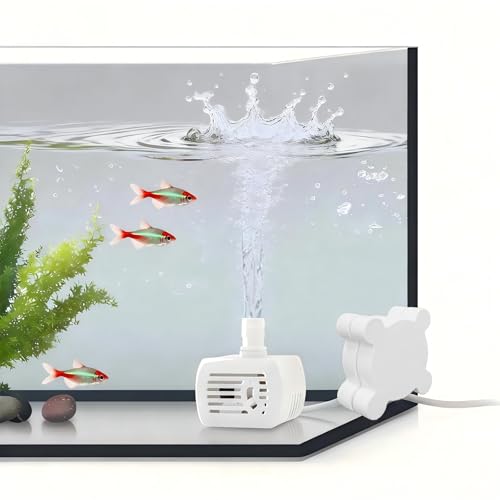 Wireless Induction Aquarium Small Water Pump For Fish Tank,Ultra Quiet 4.5w Fountain Submersible Pump With Adjustable Flow...