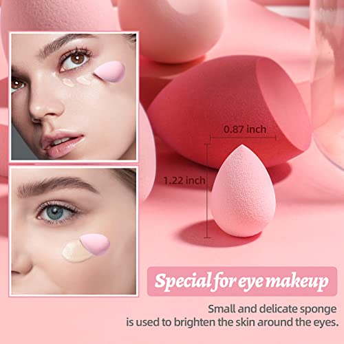 Makeup Sponge Set BS-MALL with Storage Case 7 Pcs for Liquid, Cream, and Powder,SAVE Foundation with 1 Mini Makeup Sponge ...