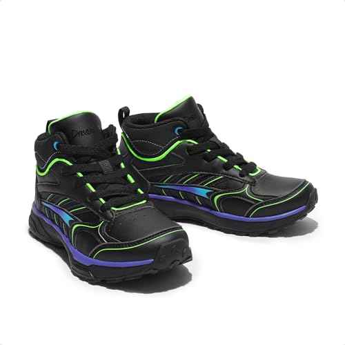 DREAM PAIRS Kids Shoes Hiking Boots Boys Girls High-Top Shoes Outdoors DuraPlay Lace-Up Lightweight Hiking Sneakers