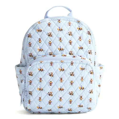 Vera Bradley Women's Premium Cotton Small Banbury Backpack, Bee's Knees, One Size