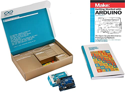 Arduino The Official Starter Kit Deluxe Bundle with Make: Getting Started The Open Source Electronics Prototyping Platform...
