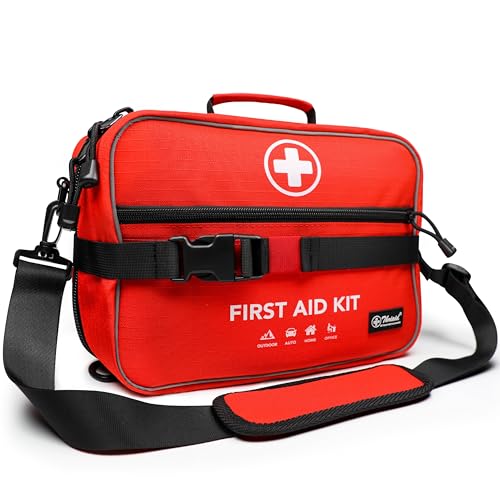 430 Piece First Aid Kit, Well-Organized Premium Waterproof Compact Trauma Medical Kits for Any Emergencies, Ideal for Hom...