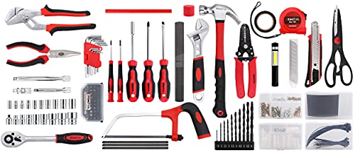 KingTool 325 Piece Home Repair Tool Kit, General Home/Auto Repair Tool Set, Toolbox Storage Case with Drawer, General Hous...