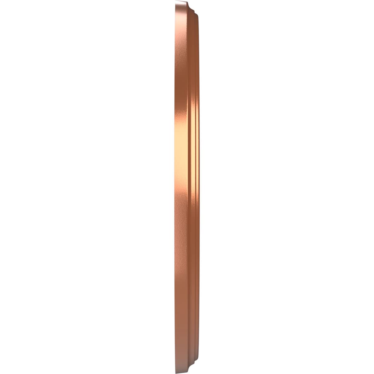 Ekena Millwork Cmp13Bebco Berkshire Thermoformed Pvc Ceiling Medallion (Fits Canopies Up To 5 3/4), 13Od X 3 1/2Id X 3/4P, Brigh
