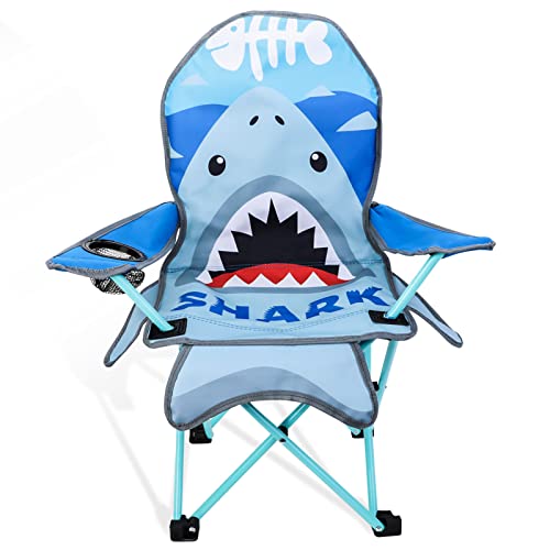 KABOER Kids Outdoor Folding Lawn and Camping Chair with Cup Holder and Carrying Bag, Children's Camping Chairs