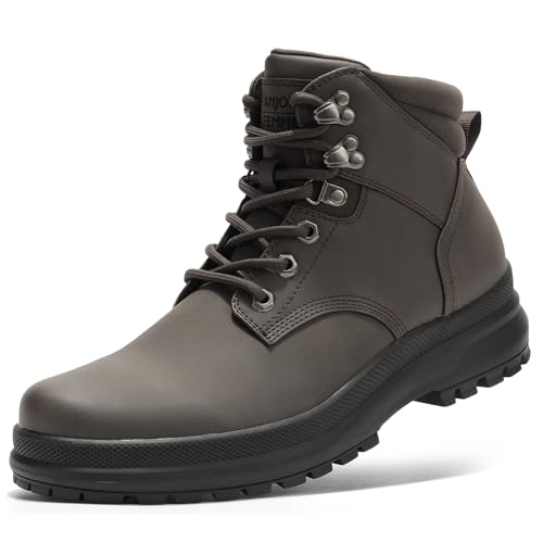 ANJOUFEMME Men's Winter Hiking Boots, Lightweight Ankle Support & Slip-Resistant, Comfortable Trail Shoes for Outdoor Trek...