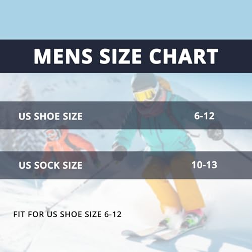 1 Pairs Plush Socks for Men Warm Thick Winter Hiking Cozy Knit Thermal Crew Socks