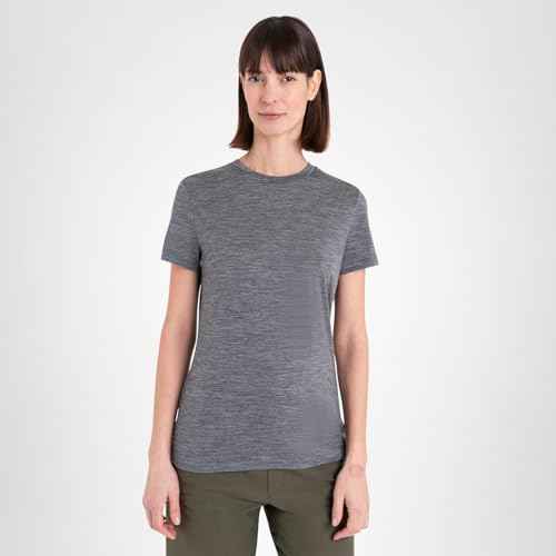 Icebreaker Women’s 150 Merino 150 Tech Lite III Short Sleeve T-Shirt - Gritstone Heather - Small