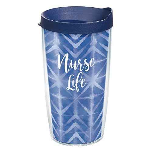 Tervis Nurse Life Made in USA Double Walled Insulated Tumbler Travel Cup Keeps Drinks Cold & Hot, 16oz, Clear