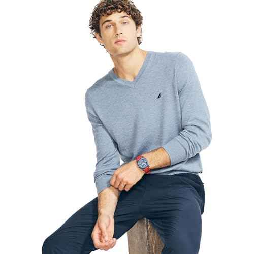 Nautica Mens Navtech V-Neck Sweater