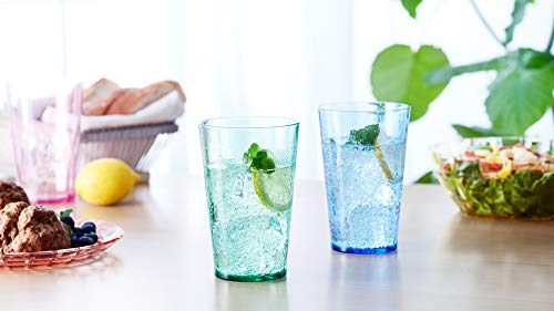 SCANDINOVIA - 19oz Unbreakable Premium Drinking Glasses Set of 6 - Super Grade Acrylic Plastic - Perfect for Gifts - Dishw...