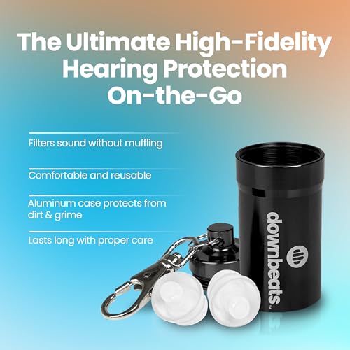 High Fidelity Ear Plugs for Hearing Protection - Discreet, Clear Ear Plugs for Concerts, Festivals & Noisy Events - Up to ...