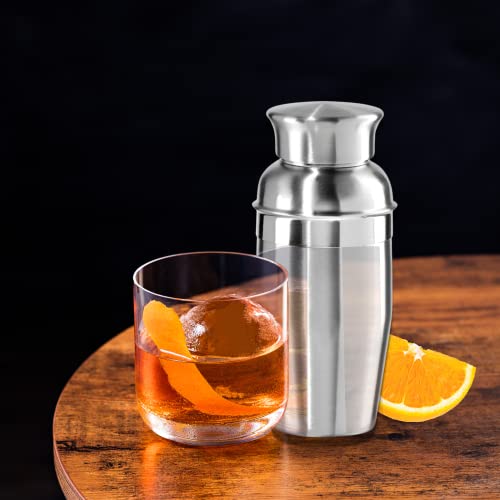 OGGI Mini Cocktail Shaker 10oz - Stainless Steel - Ideal Single Serve Martini Shaker, Great Small Size Suitable for Mini B...