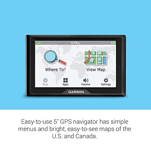 Garmin Drive 52, GPS Navigator with 5 inch Display, Simple On-Screen Menus and Easy-to-See Maps (Renewed)