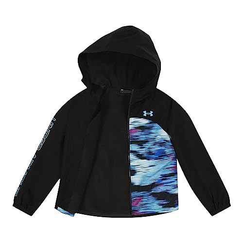 Under Armour Girls' Windbreaker, Zip-up Jacket, Water Repellent and Windproof
