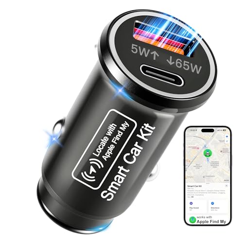 GPS Tracker for Vehicles, Tracking Devices for Cars Hidden, Undetectable GPS Tracker for Car with High-Speed 65W Dual Port...